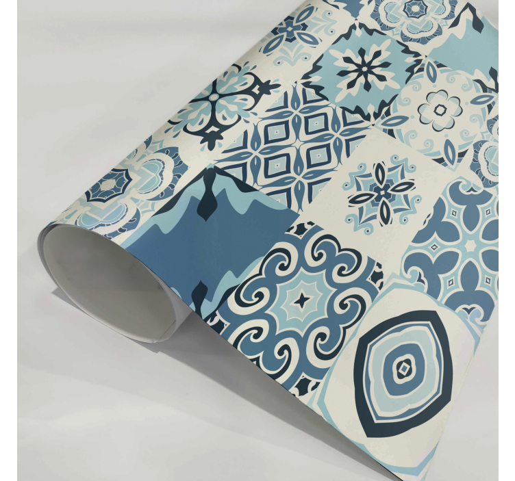möbelfolie azulejos blau - TenStickers