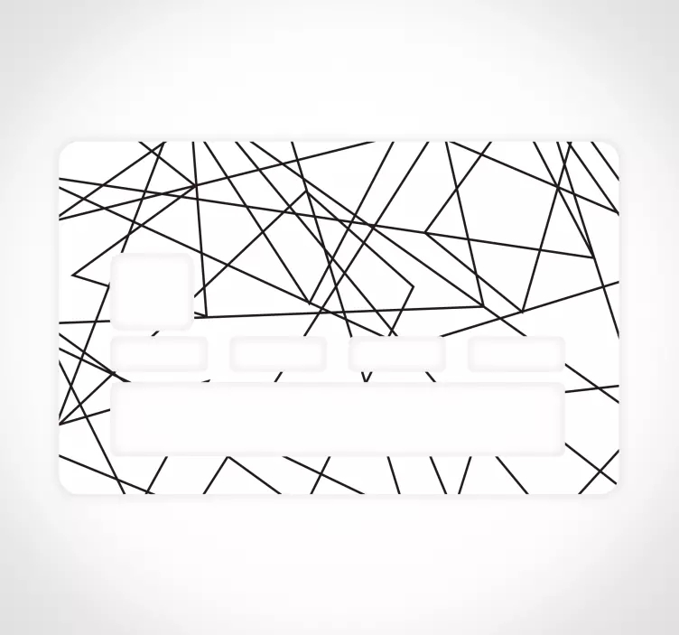 Kreditkarten Aufkleber Linien - TenStickers