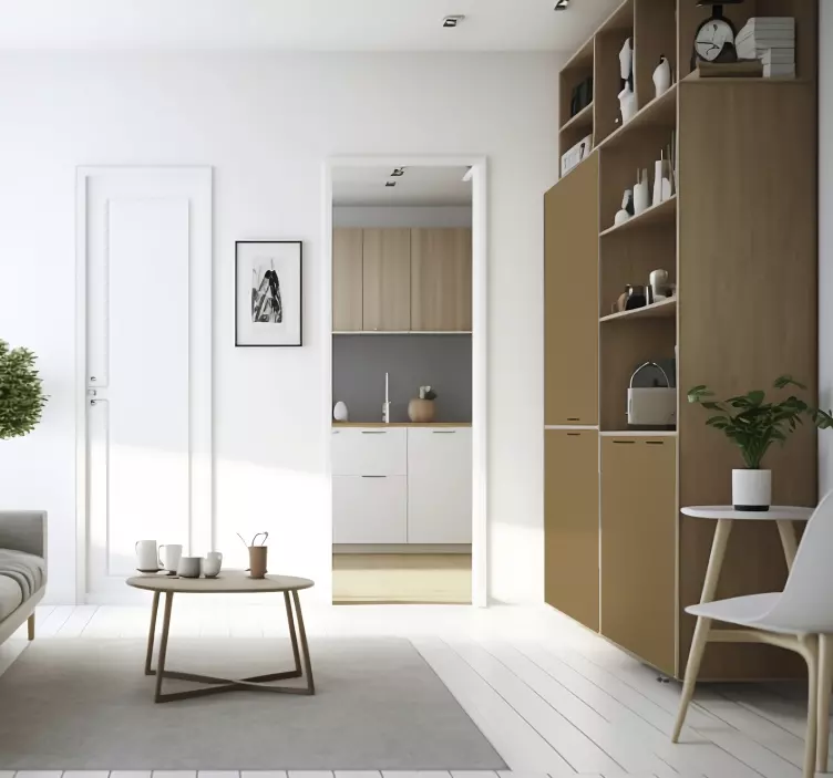 möbelfolie matt Beige Braun - TenStickers