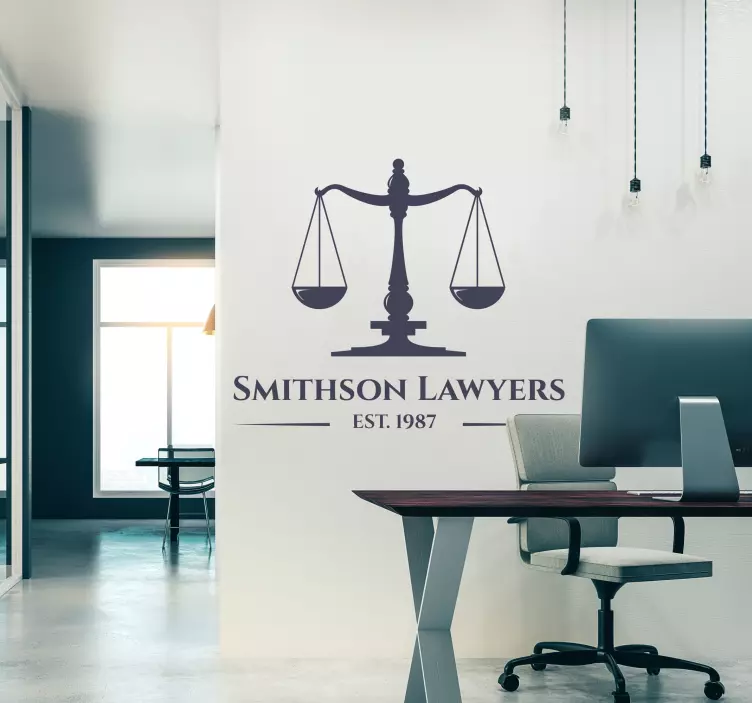 Aufkleber Recht "Anpassbare Skalen der Gerechtigkeit""Anpassbare  - TenStickers