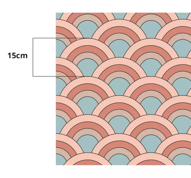 Möbelfolie geschwungenes muster wellen - TenStickers