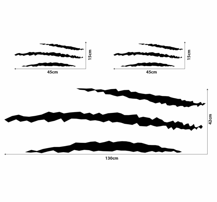 Autoaufkleber kratzer gesetzt - TenStickers