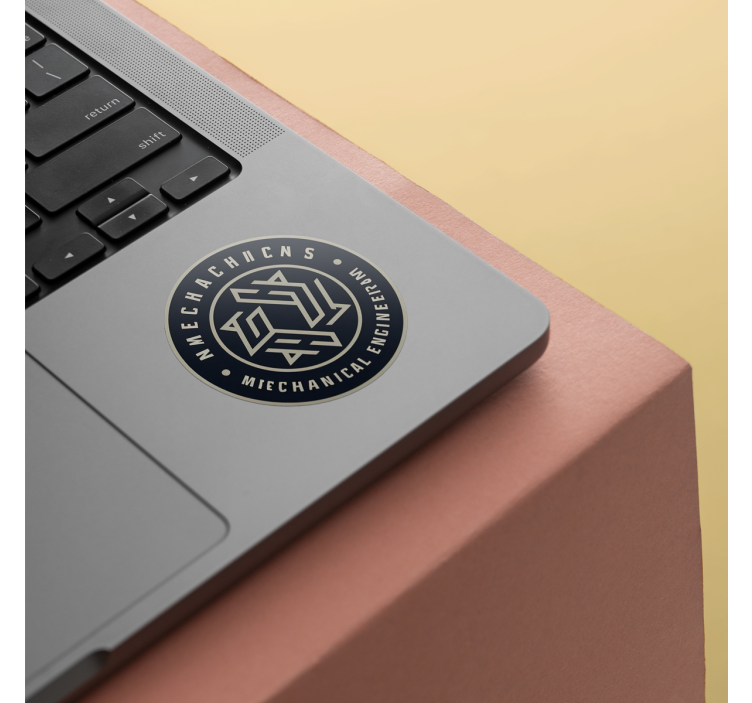 Runde Aufkleber drucken lassen mit Logo - TenStickers