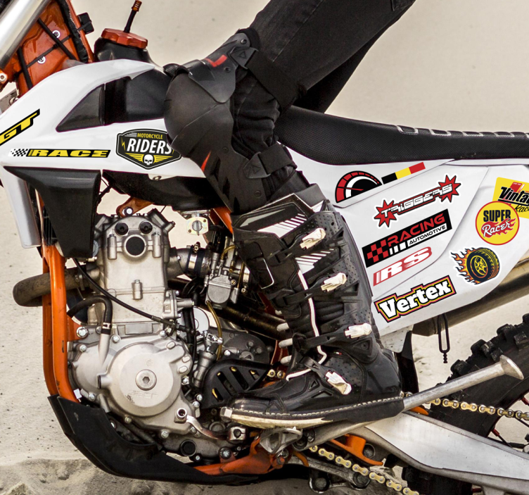 Motorrad Folie einzelnes bombenpaket - TenStickers