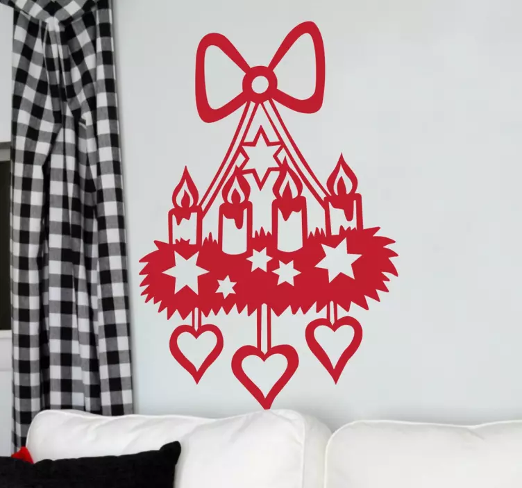 Adventskranz Sticker - TenStickers