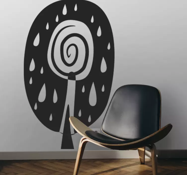 Afrikanischer Baum Aufkleber - TenStickers