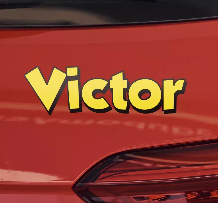 Autoaufkleber valentino-briefe - TenStickers