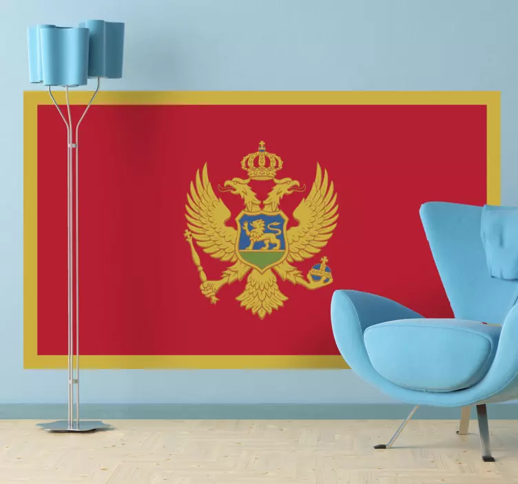 Aufkleber Flaggen montenegrinisches staatswappen - TenStickers