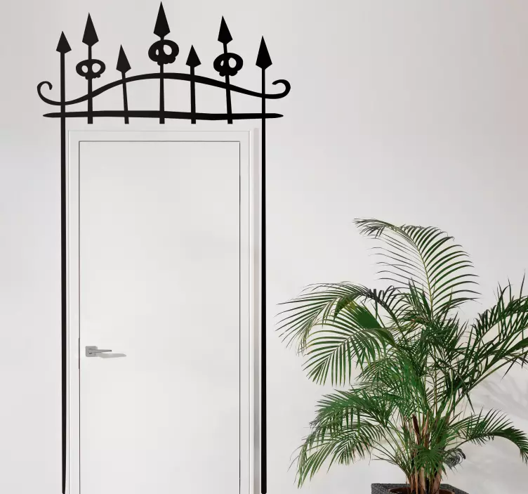 Wandtattoo Halloween Friedhofstor - TenStickers