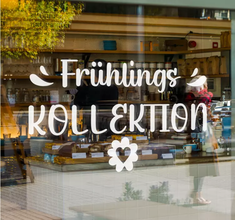 Schaufenster Aufkleber frühlingskollektion - TenStickers