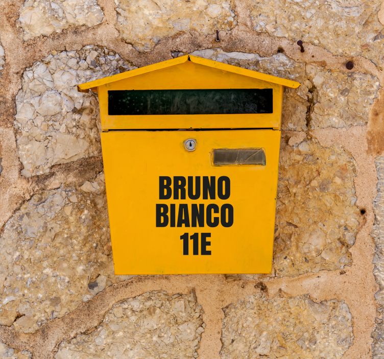 Briefkasten Aufkleber 1 zoll briefkastenbuchstaben - TenStickers