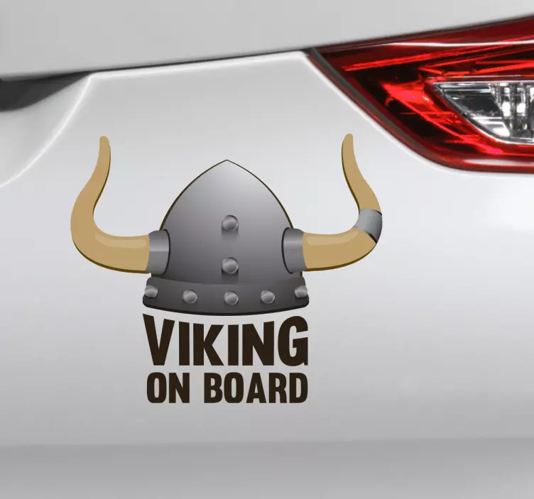 Baby on Board Aufkleber Viking on Board - TenStickers