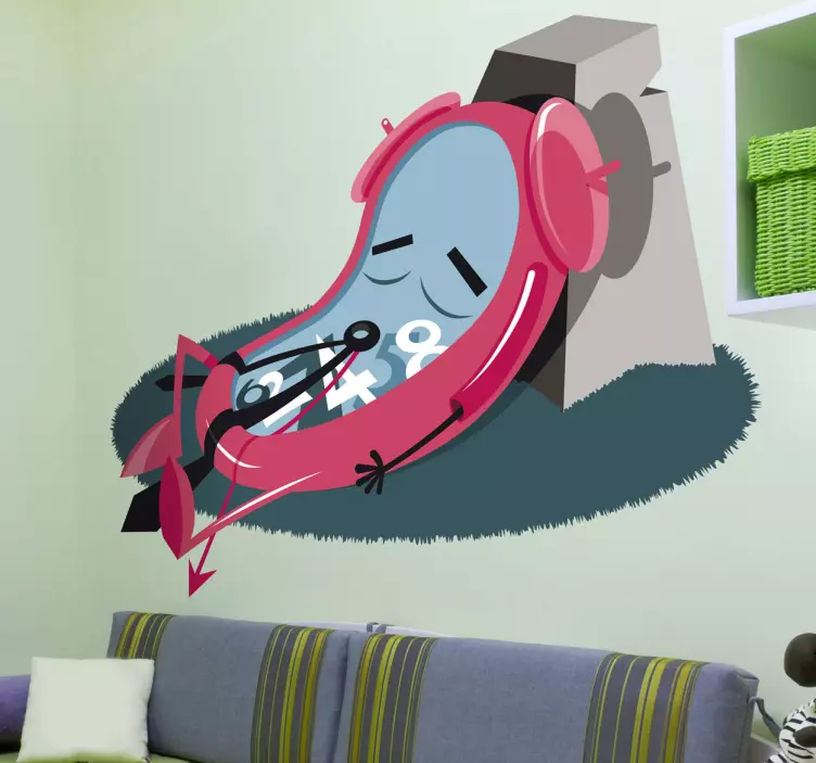 Ausruhende Uhr Aufkleber - TenStickers