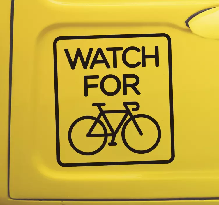 Cooler Autoaufkleber Fahrrad Watch - TenStickers