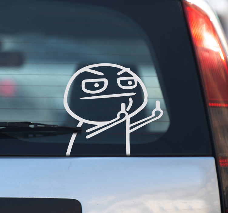 Autoaufkleber lustiges design zum zeigen der finger - TenStickers