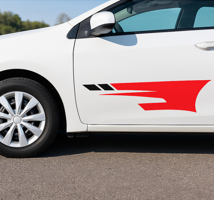 Autoaufkleber sportliche seitendekore - TenStickers