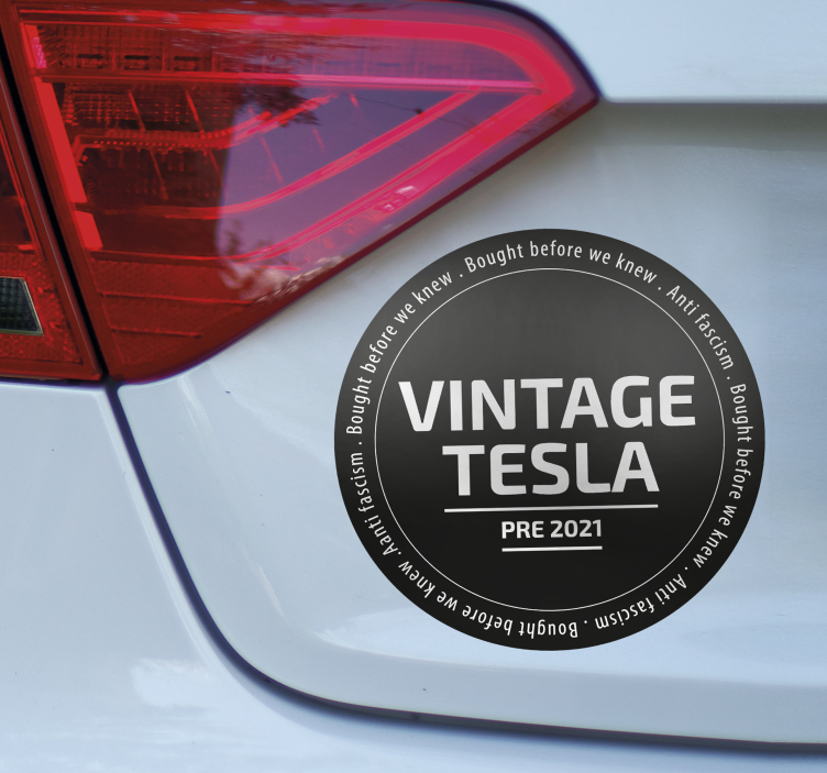 Autoaufkleber vintage-tesla - TenStickers