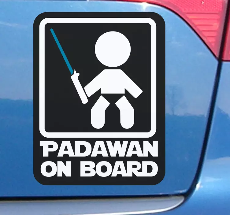 Baby on Board Aufkleber Padawan on Board - TenStickers