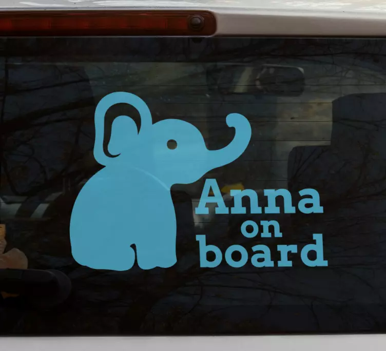 Baby on Board Aufkleber Süßer elefant - TenStickers
