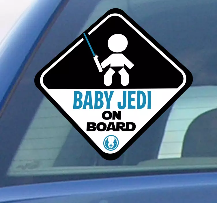 Aufkleber Baby Jedi on Board - TenStickers