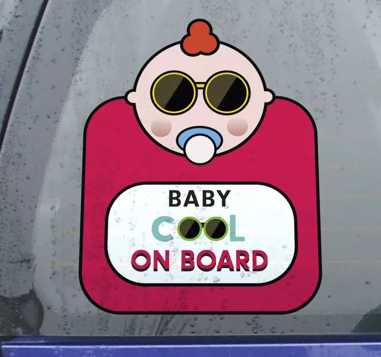Baby on board aufkleber cooles baby design - TenStickers
