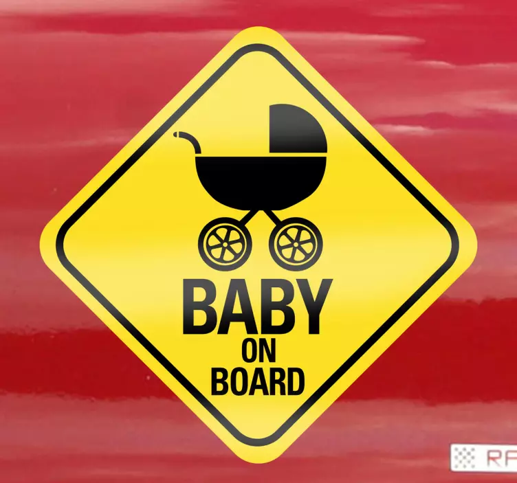 Baby on board Schild Aufkleber - TenStickers