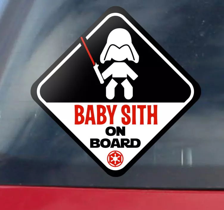 Autoaufkleber Baby Sith on Board - TenStickers