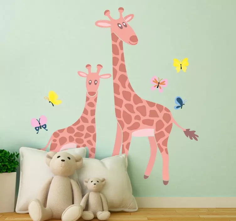 Bauernhof Wandtattoo giraffenfamilienspiel - TenStickers