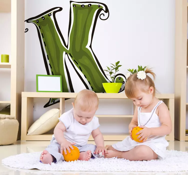 Buchstabe K Aufkleber - TenStickers