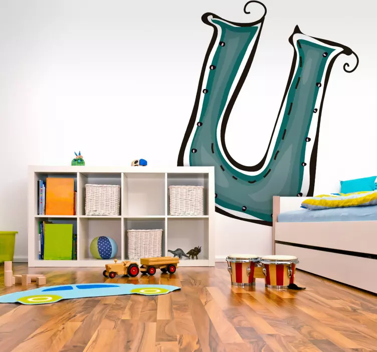 Buchstabe U Aufkleber - TenStickers