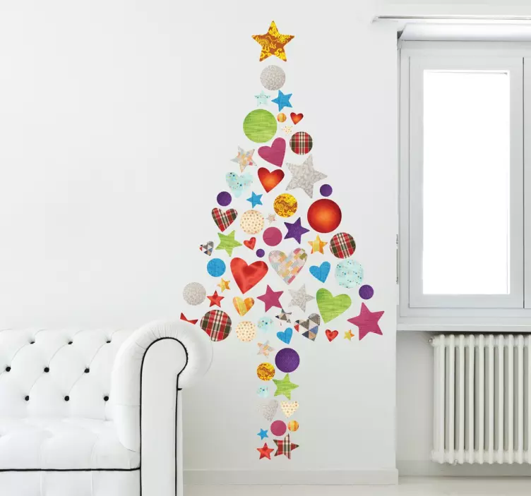 Bunter Tannenbaum - TenStickers