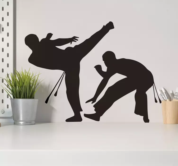 Capoeira wandkunstaufkleber - TenStickers