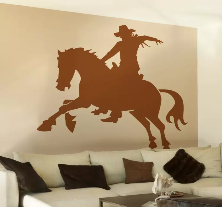 Cowboy und Pferd Sticker - TenStickers