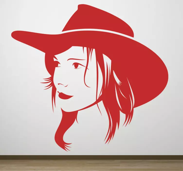 Cowgirl Aufkleber - TenStickers