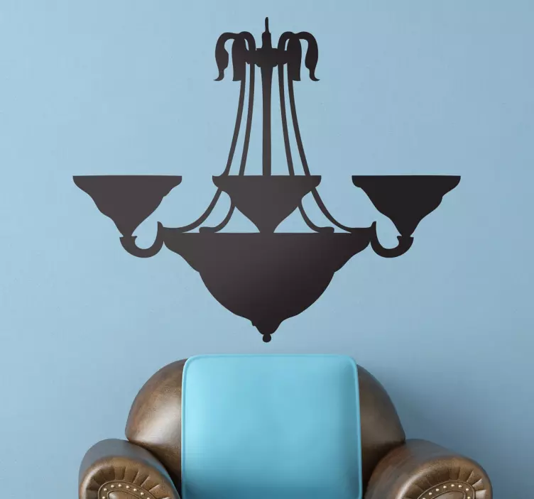 Deckenleuchte Silhouette Aufkleber - TenStickers