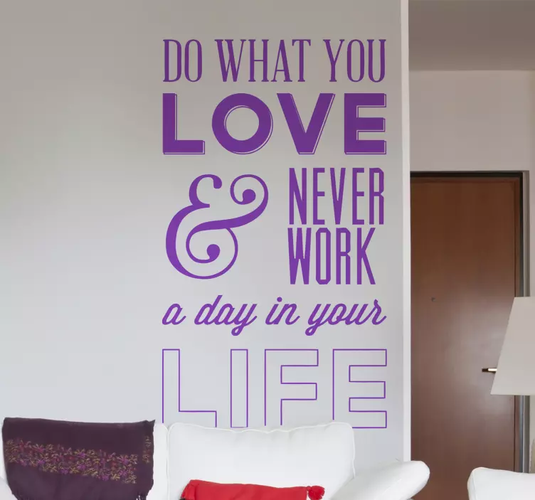 Do what you love Aufkleber - TenStickers