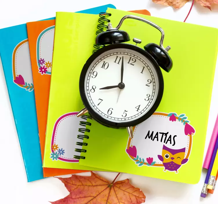 Etiketten für bücher und notizbücher tieraufkleber - TenStickers