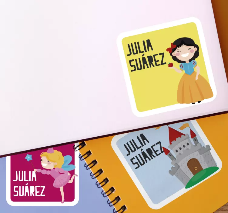 Etiketten für notizbücher märchenaufkleber - TenStickers