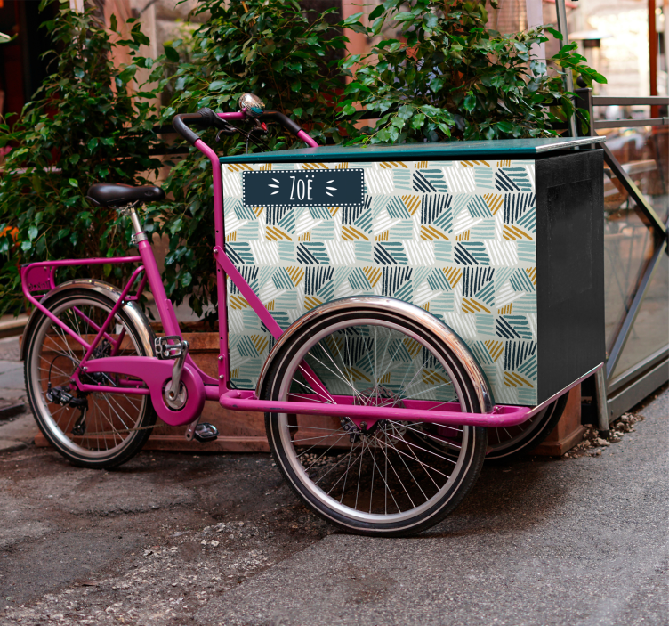 Fahrrad Aufkleber geometrische anordnung - TenStickers