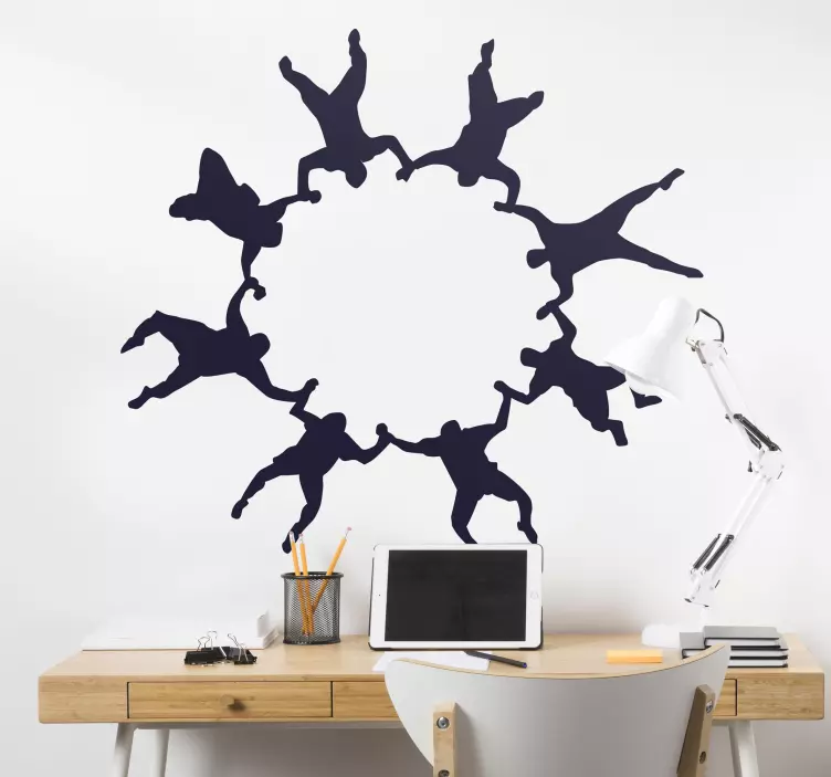 Fallschirmspringen Wandtattoo - TenStickers