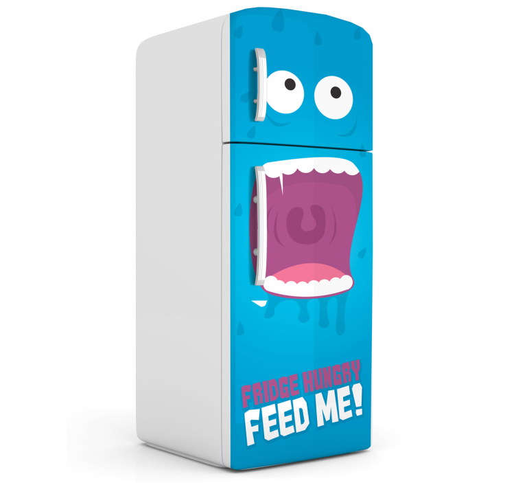 Feed Me Monster Aufkleber - TenStickers