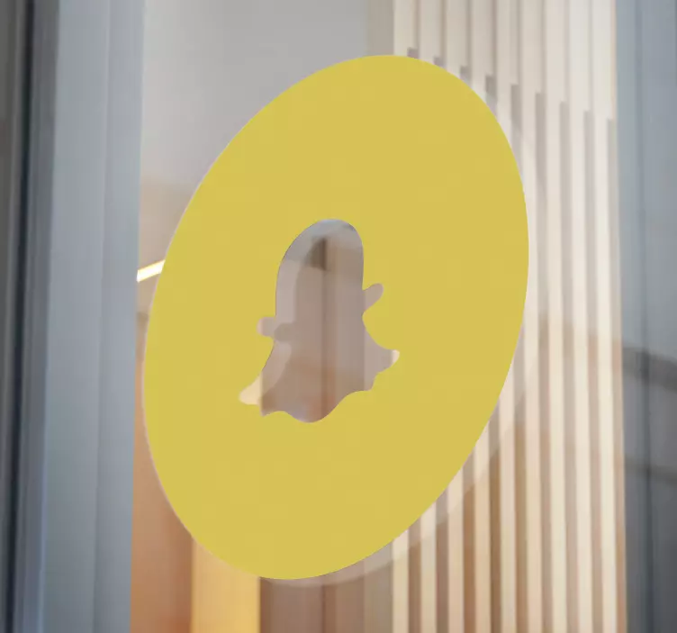 Fenster Aufkleber Snapchat-logo - TenStickers