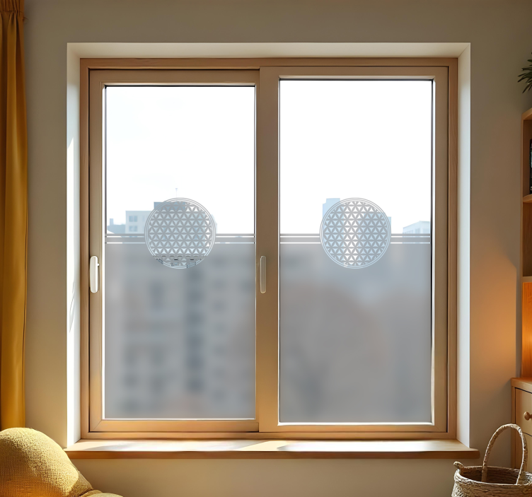 Fensteraufkleber blume des lebens-mandala - TenStickers