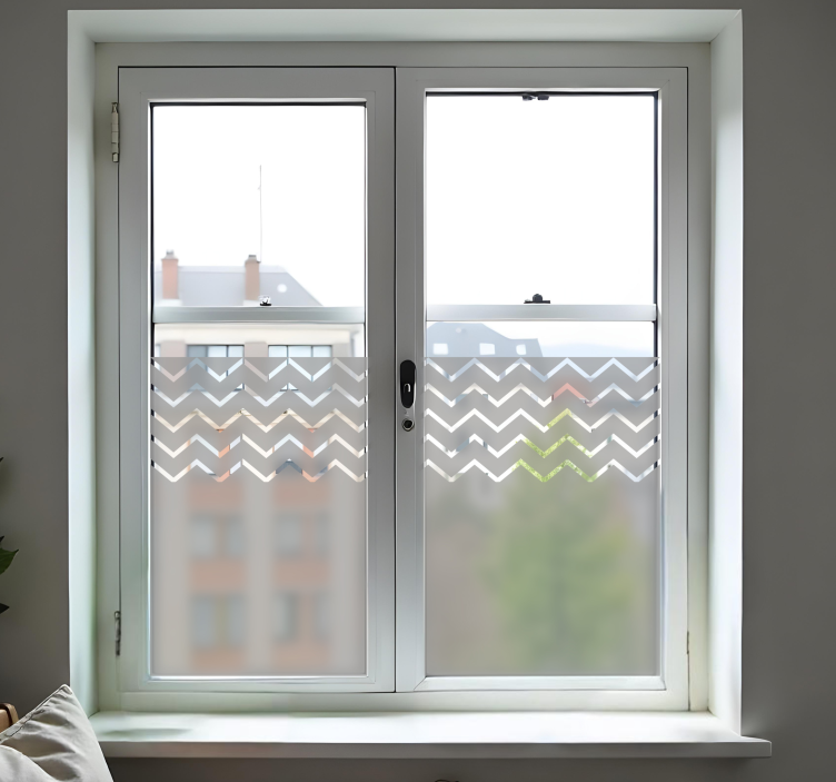Fensteraufkleber chevron-muster - TenStickers