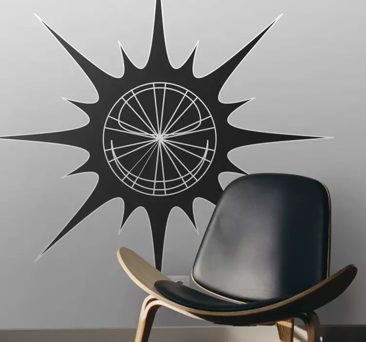 Flash Sonne Aufkleber - TenStickers