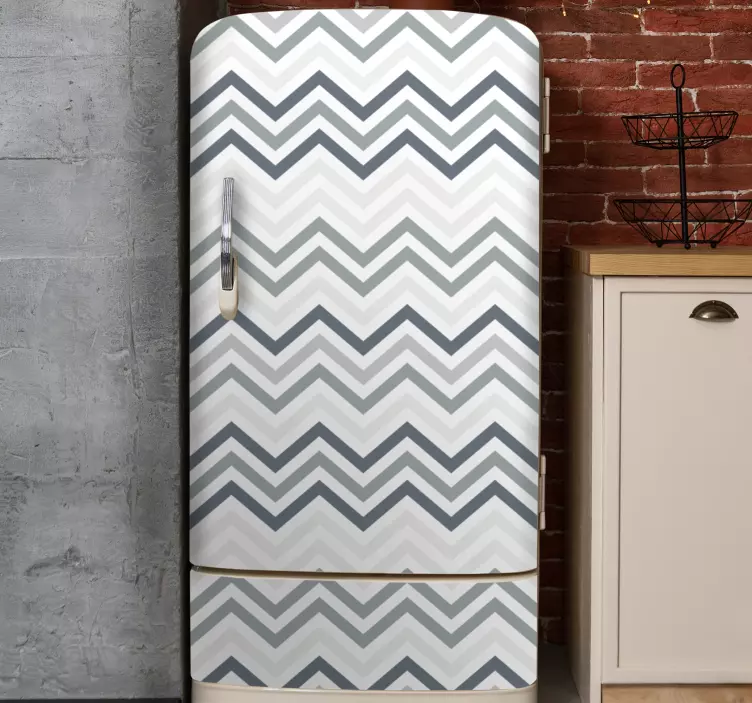 Folie Kühlschrank wickeltuch mit chevron-muster - TenStickers