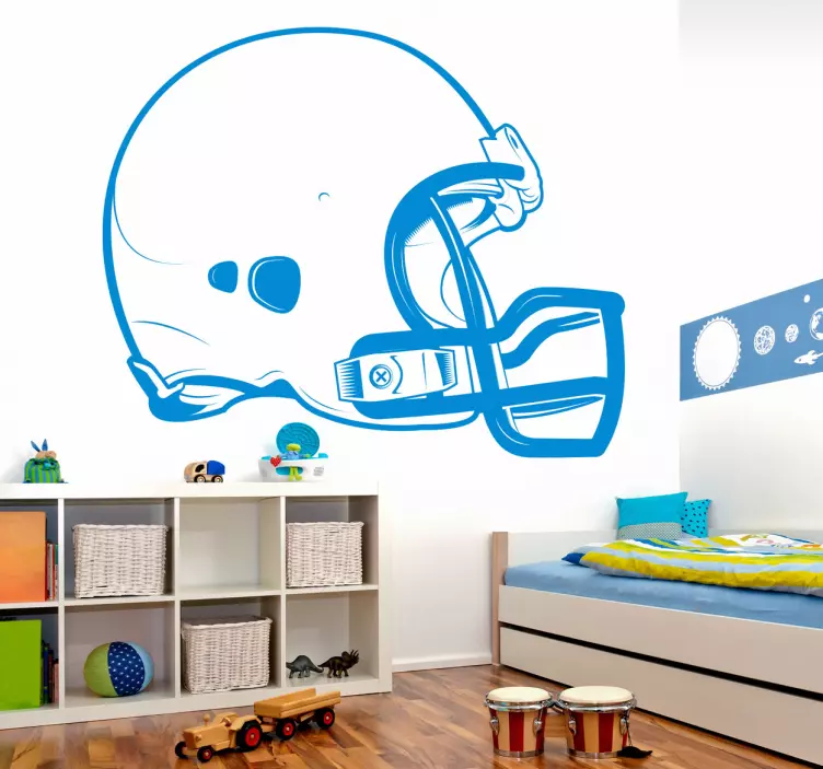 Football Helm Aufkleber - TenStickers