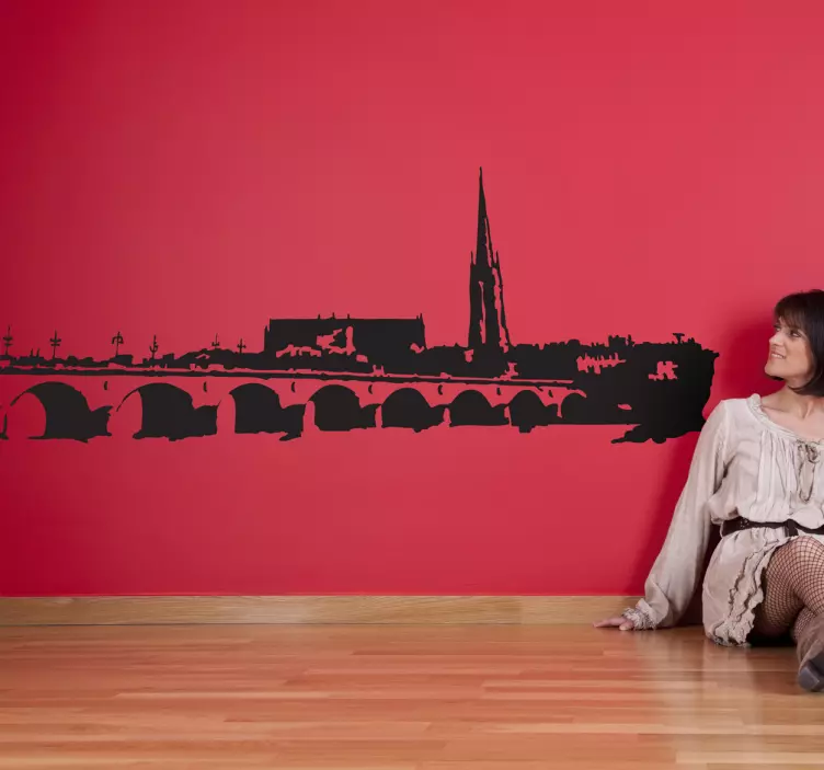 Französisches Dorf Aufkleber - TenStickers