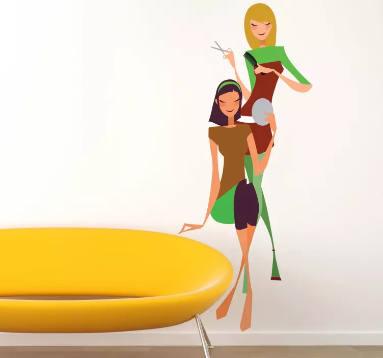 Friseur Aufkleber - TenStickers