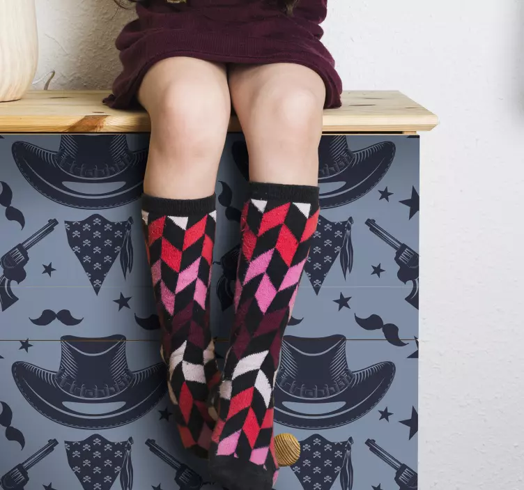 Gaming Wandtattoo cowboy-themendruck - TenStickers